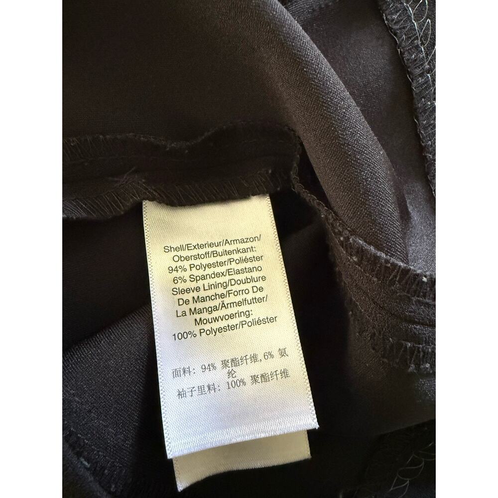 Dkny Balloon Sleeve Sheath Dress Black Size 10 Cocktail Knee Length Career - Picture 10 of 12